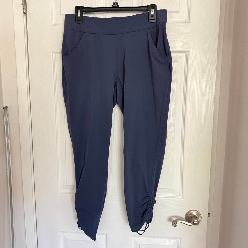 Columbia Omni Shield Blue Cinch Hem Joggers Drawstring Waist Pockets Size L